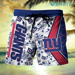 NY Giants Hawaiian Shirt Sporty Style New York Giants Short