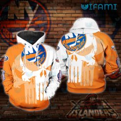 NY Islanders Hoodie 3D Punisher Skull New York Islanders Gift
