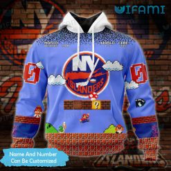 NY Islanders Hoodie 3D Super Mario Game Custom New York Islanders Gift