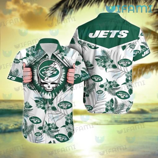 NY Jets Hawaiian Shirt Grateful Dead New Jets Gifts For Him