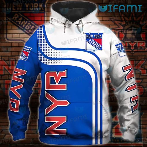 NY Rangers Hoodie Mens Dot Pattern New York Rangers Gift