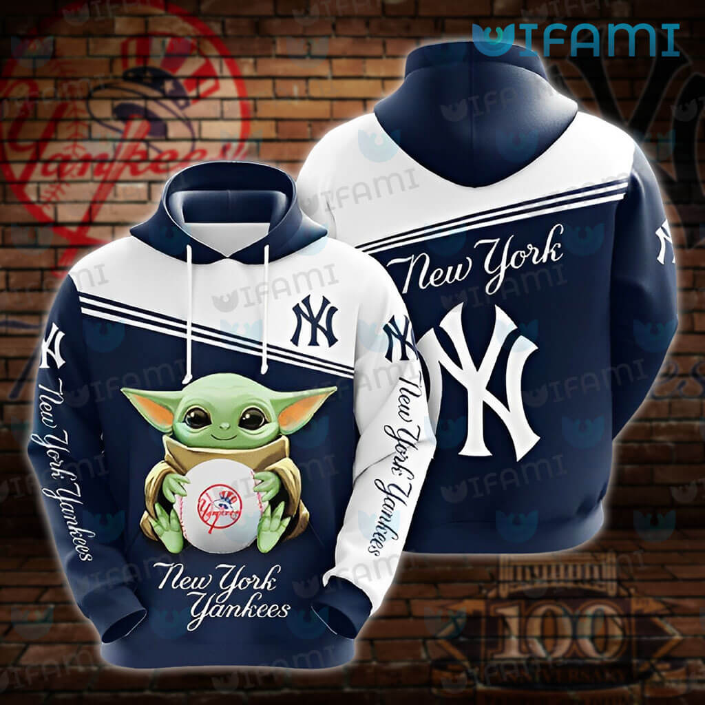 Star wars baby yoda hug new york yankees baseball shirt
