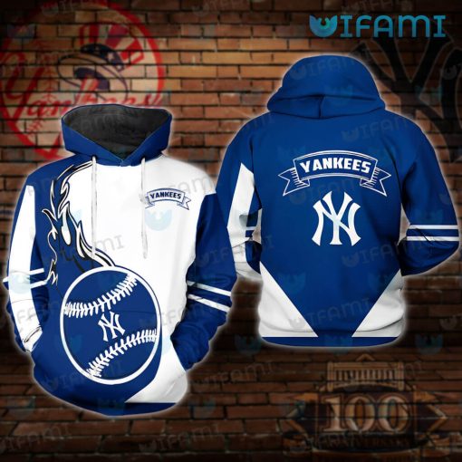 NY Yankees Hoodies Mens Football On Fire New York Yankees Gift