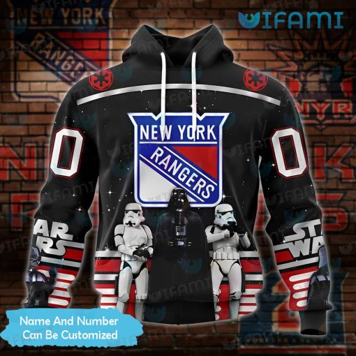 NYR Hoodie 3D Darth Vader Stormtroopers Custom New York Rangers Gift