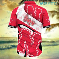 Nebraska Hawaiian Shirt Big Logo Nebraska Cornhuskers Gift
