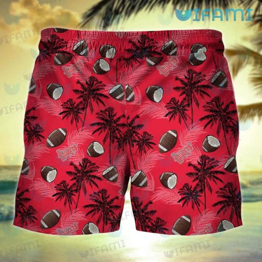 Nebraska Hawaiian Shirt Coconut Football Pattern Nebraska Cornhuskers Gift