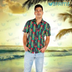 Nebraska Hawaiian Shirt Corn Pattern Nebraska Cornhuskers Present Front