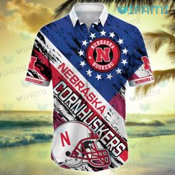 Nebraska Hawaiian Shirt Football Helmet Nebraska Cornhuskers Present