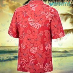 Nebraska Hawaiian Shirt Hibiscus Tropical Leaf Nebraska Cornhuskers Present Back