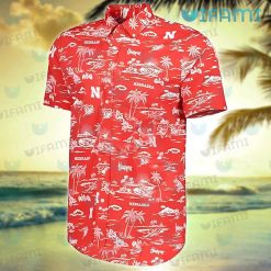 Nebraska Hawaiian Shirt Island Pattern Nebraska Cornhuskers Present