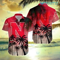 Nebraska Hawaiian Shirt Palm Tree Nebraska Cornhuskers Gift