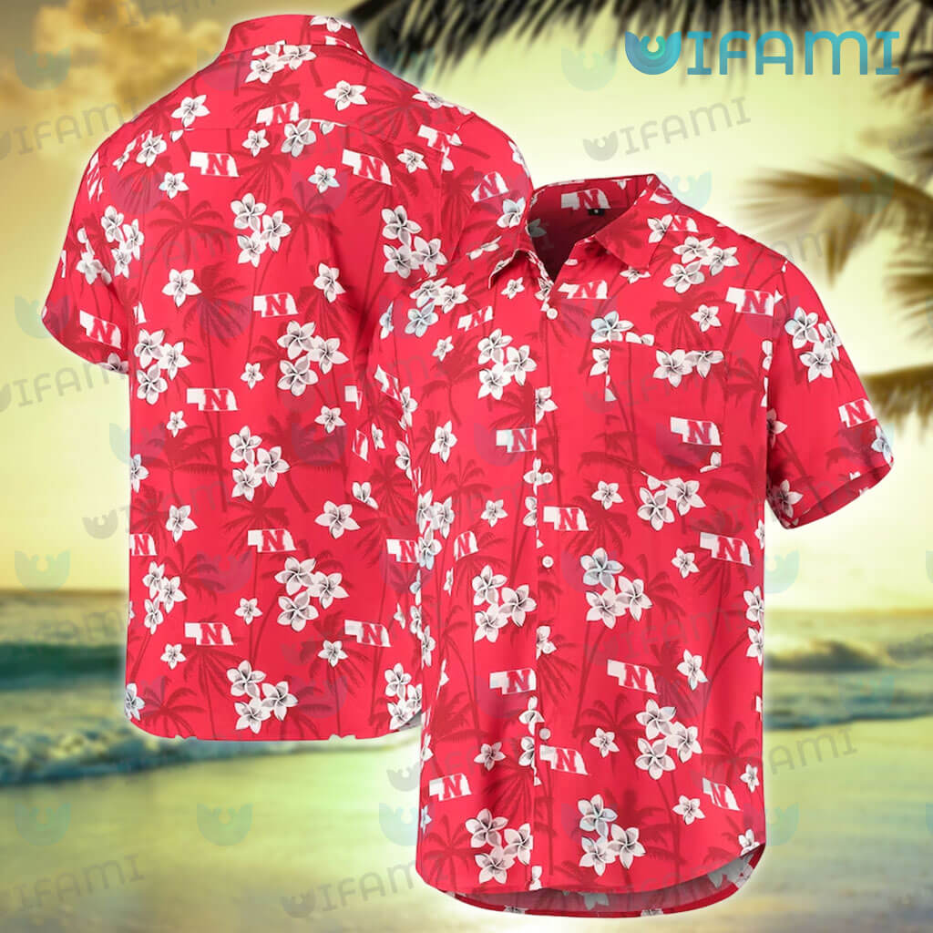 Awesome Aloha NCAA Nebraska Cornhuskers Hawaiian Shirt Beach