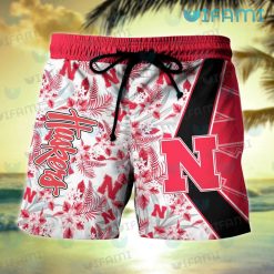 Nebraska Hawaiian Shirt Skeleton Dancing Nebraska Cornhuskers Short