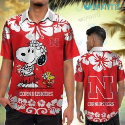 Nebraska Hawaiian Shirt Snoopy Woodstock Nebraska Cornhuskers Gift