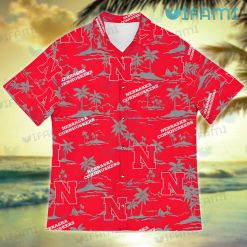 Nebraska Hawaiian Shirt Tropical Island Nebraska Cornhuskers Present