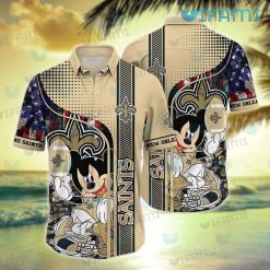 New Orleans Saints Hawaiian Shirt Mickey Mouse Saints Gift