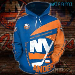 New York Islanders Hoodie 3D Big Logo NY Islanders Gift