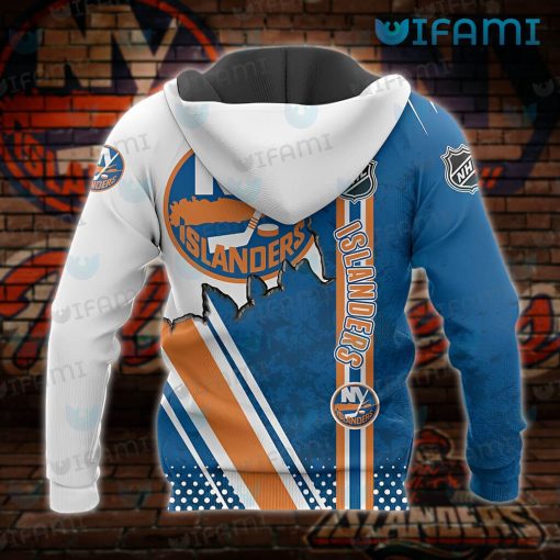 New York Islanders Hoodie 3D Broken Logo NY Islanders Gift