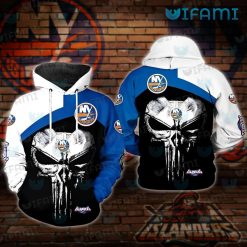 New York Islanders Hoodie 3D Punisher Skull NY Islanders Gift