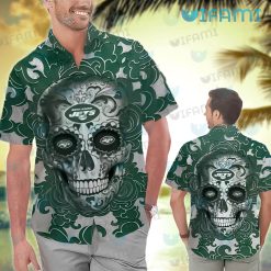 New York Jets Hawaiian Shirt Sugar Skull Jets Gift