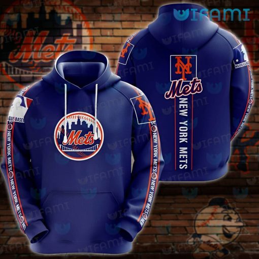 New York Mets Hoodie 3D Blue Classic Mets Gift