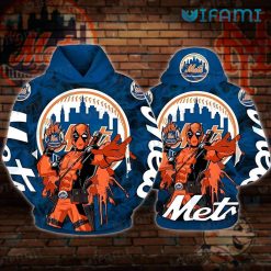 New York Mets Hoodie 3D Deadpool Best Gifts For Mets Fans