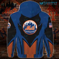 New York Mets Hoodie 3D Punisher Skull USA Flag Best Mets Present Back