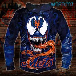 New York Mets Hoodie 3D Venom We Are Mets Present Back