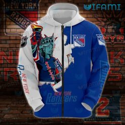 New York Rangers Hoodie 3D Broken Mascot New York Rangers Gift