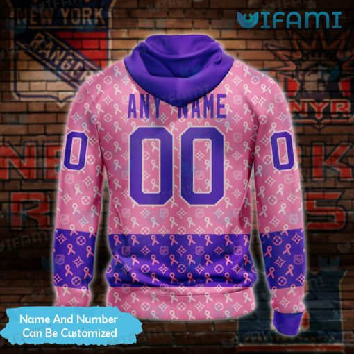 New York Rangers Hoodie 3D Fights Cancer Custom New York Rangers Gift