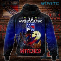 New York Rangers Hoodie 3D Flamingo Witches Hocus Pocus NY Rangers Present Back
