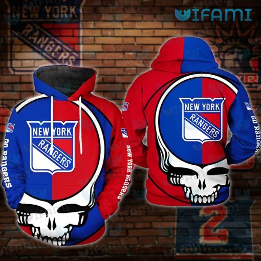 New York Rangers Hoodie 3D Grateful Dead Logo New York Rangers Gift