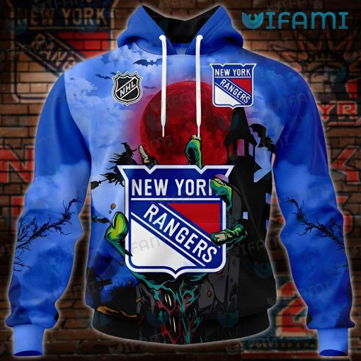 New York Rangers Hoodie 3D Halloween Night New York Rangers Gift