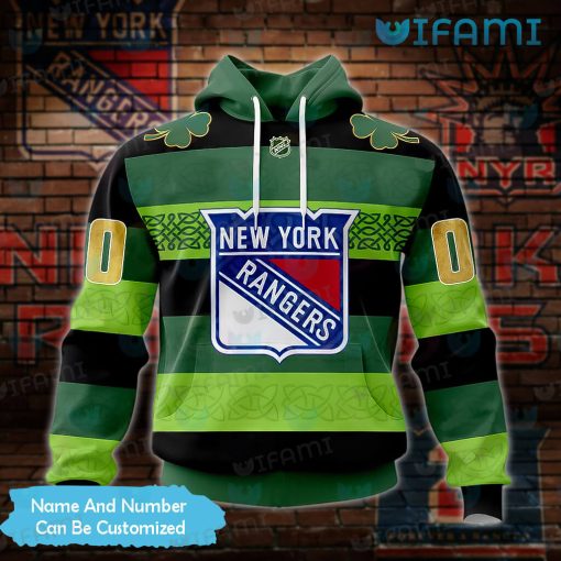 New York Rangers Hoodie 3D St.Patrick’s Day Design Custom New York Rangers Gift