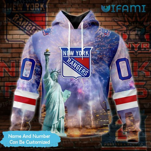 New York Rangers Hoodie 3D Statue Of Liberty Custom Yankees Gift