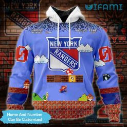 New York Rangers Hoodie 3D Super Mario Game Custom NY Rangers Gift Ideas