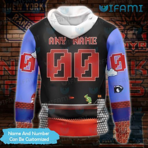 New York Rangers Hoodie 3D Super Mario Game Custom NY Rangers Gift Ideas