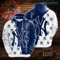New York Yankees Hoodie 3D Logo Pattern Yankees Gift