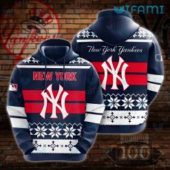 New York Yankees Hoodie 3D Snowflake Pattern Yankees Gift