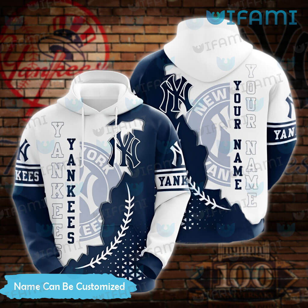 New York Yankees Hoodie Mens Baseball Stitches Logo Custom Yankees Gift ...