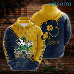Notre Dame Hoodie 3D Big Logo New Notre Dame Gifts For Dad