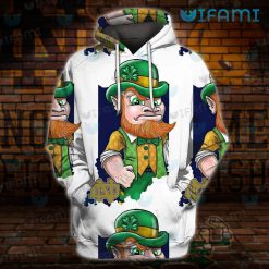 Notre Dame Hoodie 3D Saint Patrick New Notre Dame Football Gifts