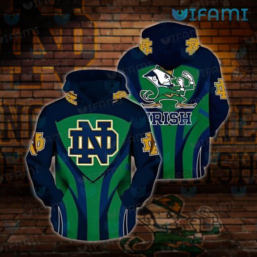 Notre Dame Hoodie Mens Armor Design New Notre Dame Gifts For Dad