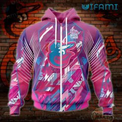 Orioles Hoodie 3D Fearless Again Breast Cancer Baltimore Orioles Zip Up