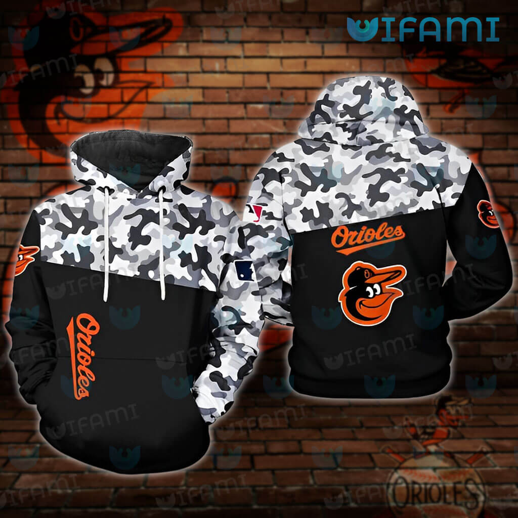 MLB Baltimore Orioles Lets Go O's White 3D Pullover Hoodie For Fans