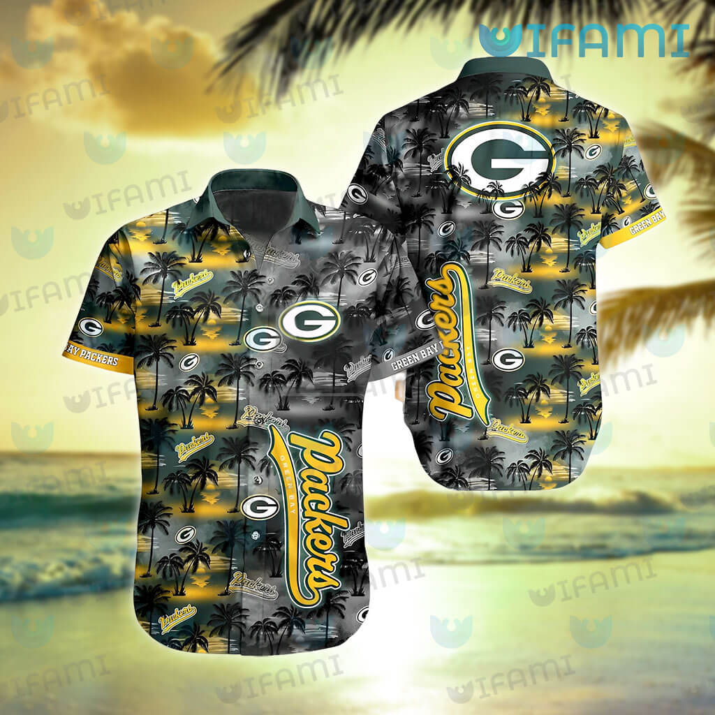 Green Bay Packers NFL Logo Combo Hawaiian Shirt And Short Summer