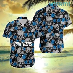 Panthers Hawaiian Shirt Skull Carolina Panthers Gift