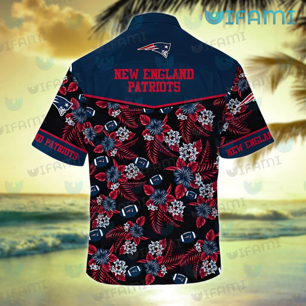 New England Patriots NFL Flower Hawaiian Shirt Style Gift For Fans