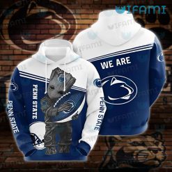 Penn State Hoodie 3D Baby Groot Hug Football Unique Penn State Gifts
