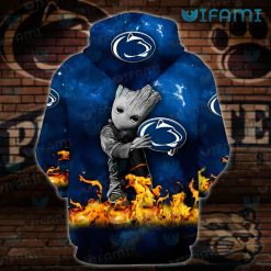 Penn State Hoodie 3D Baby Groot Its In My DNA Penn State Present Back